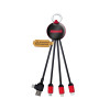 RPET LED Charging Cables Red